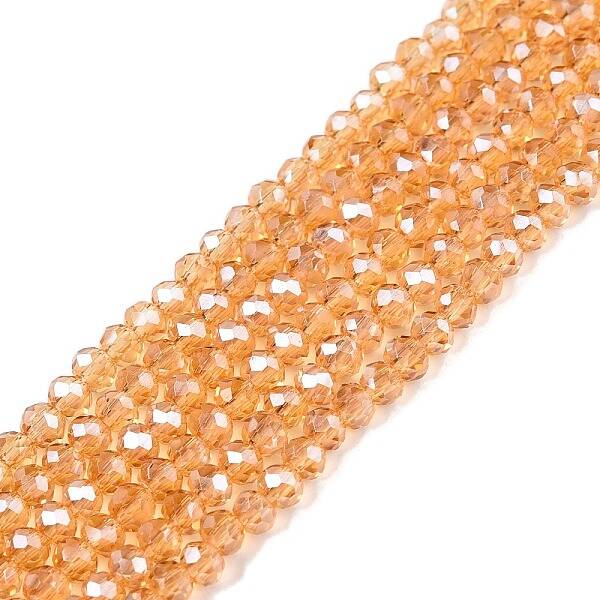 Electroplate Glass Beads Strands