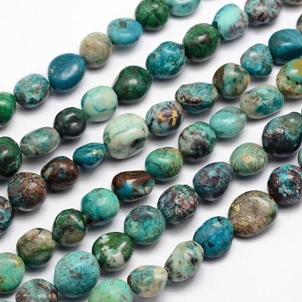 Natural Chrysocolla Bead Strands