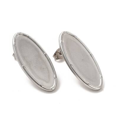 Non-Tarnish 304 Stainless Steel Stud Earring Settings