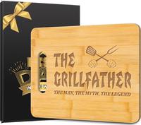 Fathers Day Dad Gifts,Christmas Gifts for Dad,Dad Birthday  from Daughter Son  Engraved  Board The Grillfather The Man The My...