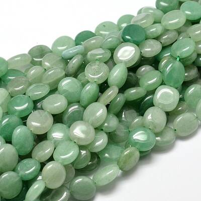 Natural Green Aventurine Nuggets Beads Strands