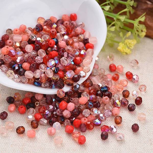 Fire-polished Czech Glass Beads