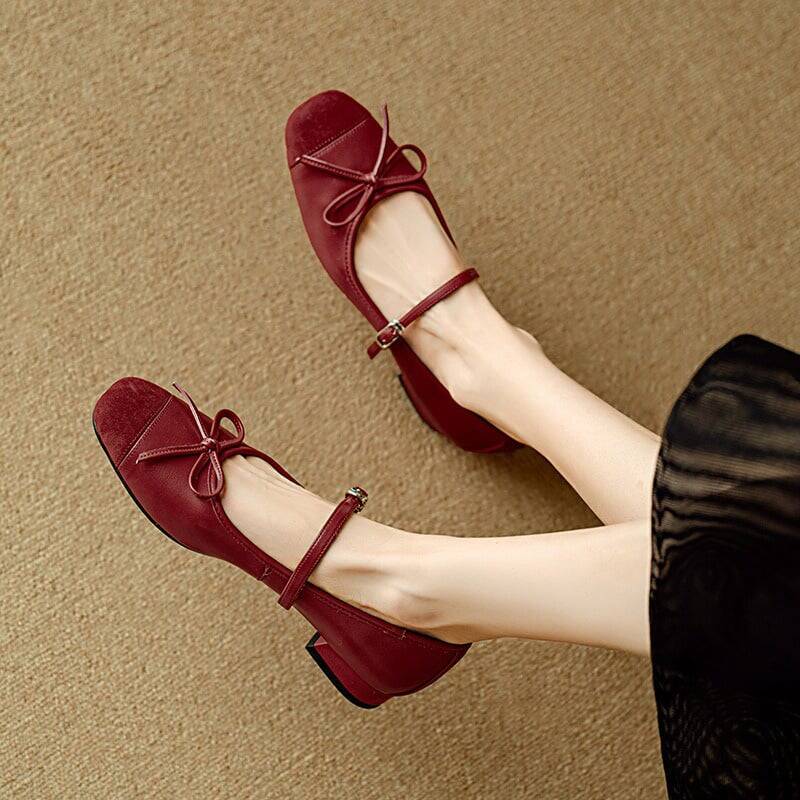 CHIKO Aara Square Toe Block Heels Mary Jane Shoes