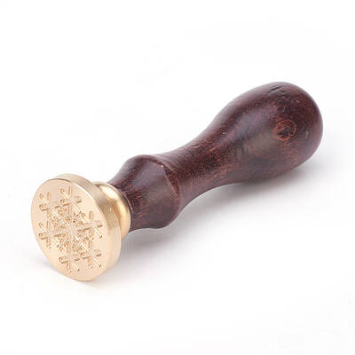 DIY Scrapbook Brass Wax Seal Stamps and Wood Handle