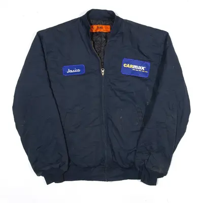 CINTAS Workwear Bomber Jacket Blue Mens M