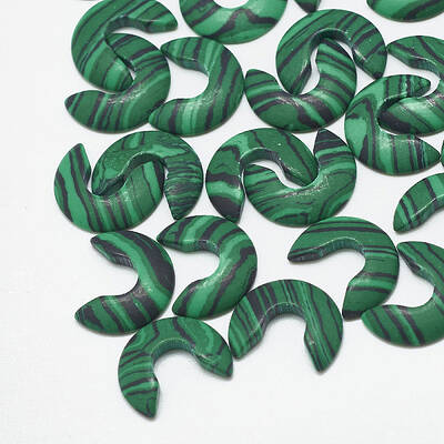 Synthetic Malachite Cabochons