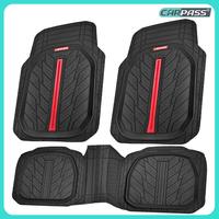 CAR PASS Tire Tread DeepDish Rubber Floor Mats，Heavy Duty car mats， Universal XL~M ，Fit for Truck SUV Vehicle Automotiv...
