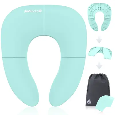 Jool Baby Folding Travel Potty Training Seat for Toddlers - Compact and Lightweight - Included Travel Bag - Easy to Clean - S...
