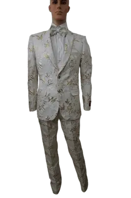 Prom Tuxedo For Men - Rose White Prom Suit