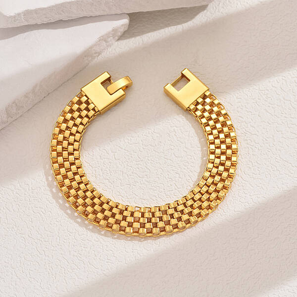 Hollow Iron Box Chain Bracelets for Women