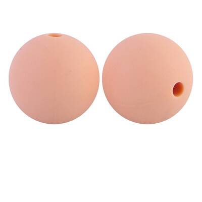 Silicone Beads Round Rubber Bead 15MM Loose Spacer Beads for DIY Supplies Jewelry Keychain Making