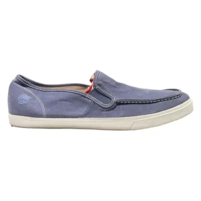 TIMBERLAND Pump Shoes Blue Canvas Mens UK 13.5