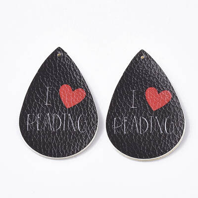 PU Leather Big Pendants