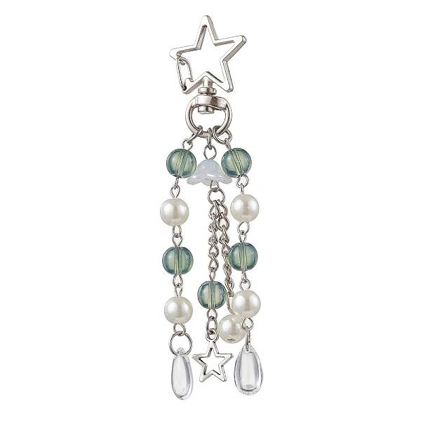 Acrylic & ABS Plastic Pearl Jellyfish Pendant Decorations