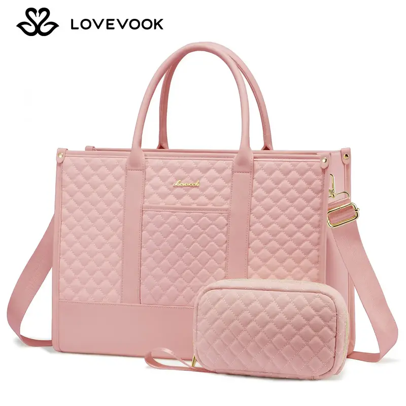 LOVEVOOK Fall Laptop Tote Bags for Women,15.6-17.3 inch Laptop Work Bags with Clutch Purse,Shoulder Bag with Adjustable Strap...