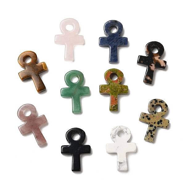 Natural & Synthetic Mixed Gemstone Pendants
