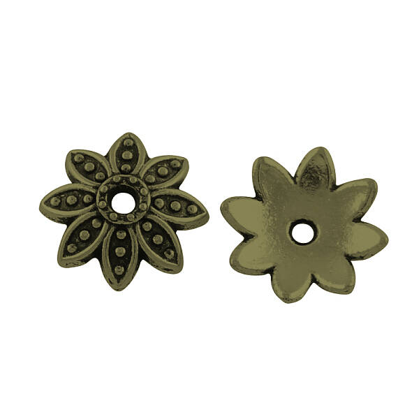 Tibetan Style Alloy Bead Caps
