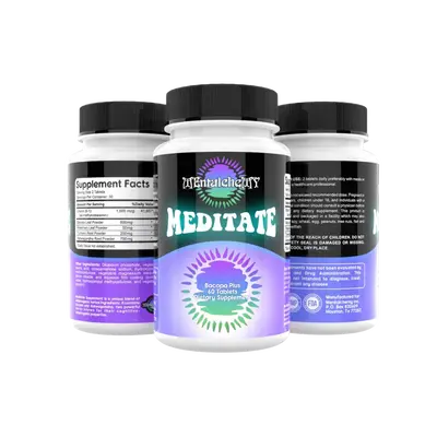 Meditate Stress Reliever Mental Clarity Supplements Edible Fitness Health
