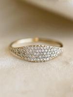 Elegant Rhinestone Decorated Copper Ring,  Fashion Gorgeous Chic Rings Jewelry, Trendy Accessories for Wedding Party, Engagem...