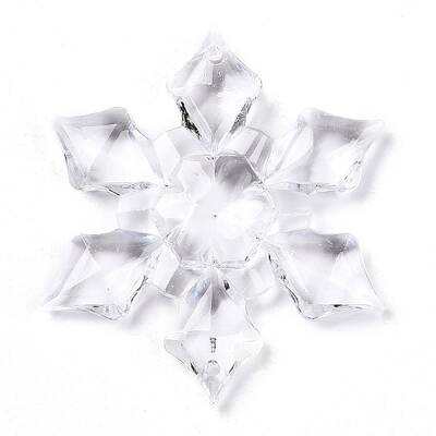 Transparent Acrylic Connector Charms