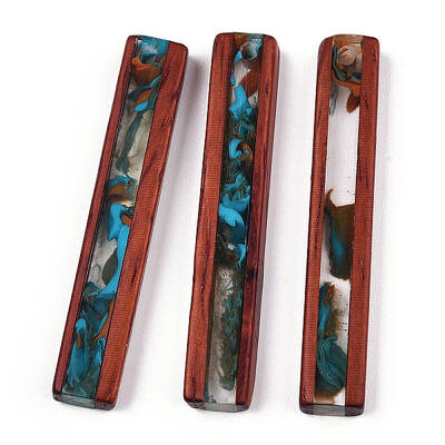 Transparent Resin & Wood Pendants