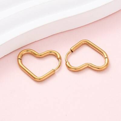 201 Stainless Steel Hoop Earrings