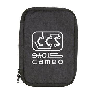 100 Customized Tech Organizer - Heathered Polyester
