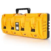 DCB104 Dewalt Universal 12V/20V 4 Ports Charger,Replacement For Dewalt 12V and 20V Battery Charger Station,4 battery ports an...