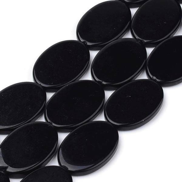 Synthetic Black Stone Beads Strands
