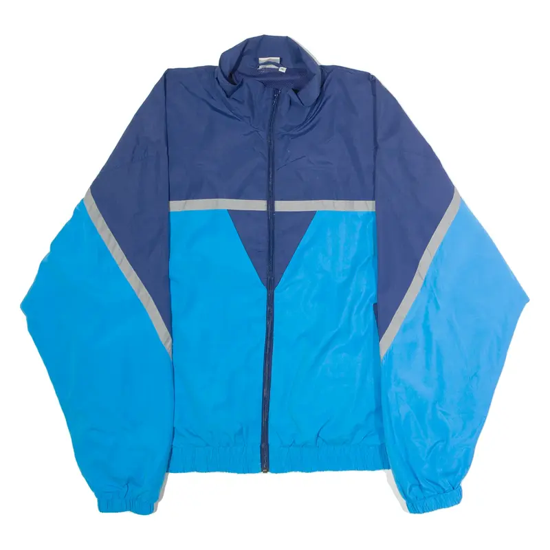 CSS Mens Windbreaker Jacket Blue Colourblock XL