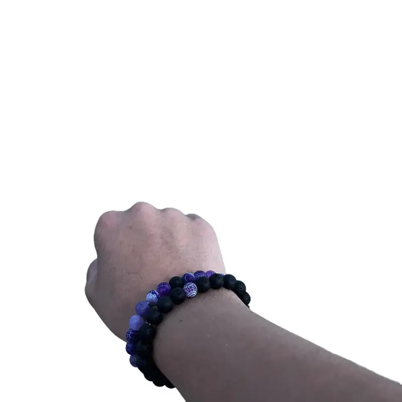 2 pack of bracelets, colorful high quality stone bracelets