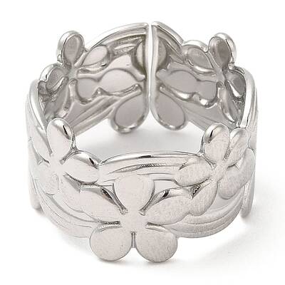 Non-Tarnish 304 Stainless Steel Open Cuff Rings