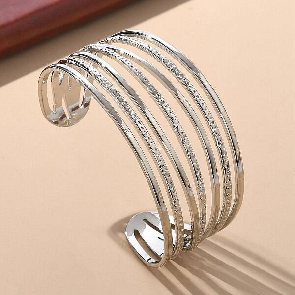 Electrophoresis Iron Cuff Bangles for Women