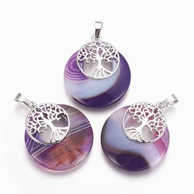 Natural Agate Pendants