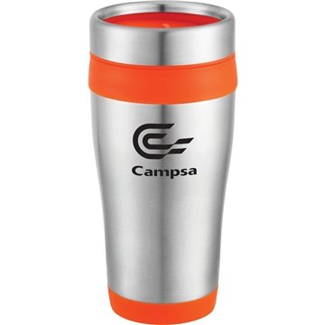 48 Customized Carmel 16 oz Travel Tumbler - Double-Wall Insulated