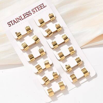 304 Stainless Steel Hoop Earrings
