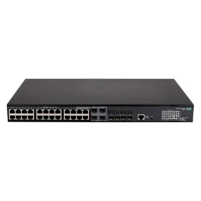 JL827A#ABA HP FlexNetwork 5140 EI 24 x Ports 10/100/1000Base-T PoE+ + 4 x Ports 10 GbE/1 GbE SFP+ Rack-Mountable Layer 3 Mana...