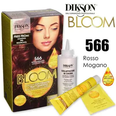 Dikson Bloom Coloring Cream With Keratin 566 Mahogany Red