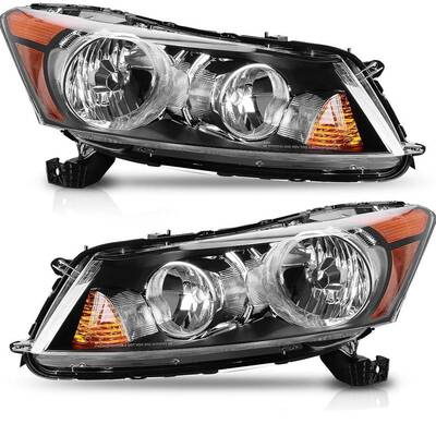 YITAMOTOR® 2008-2012 Honda Accord 4-Door Sedan Headlight Assembly Driver & Passenger Side
