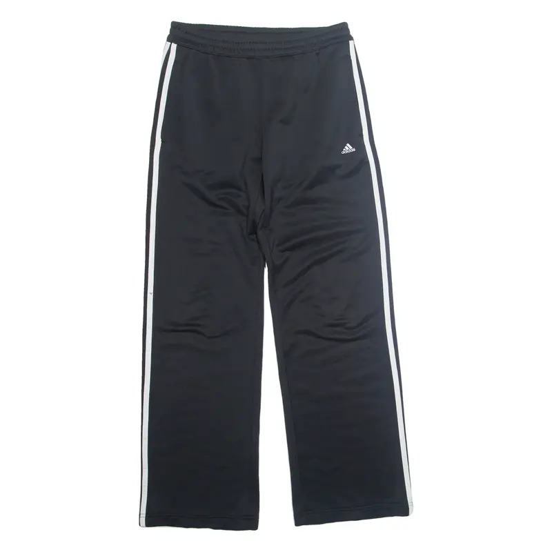 ADIDAS Womens Sweatpants Black Straight UK 12 W28 L29