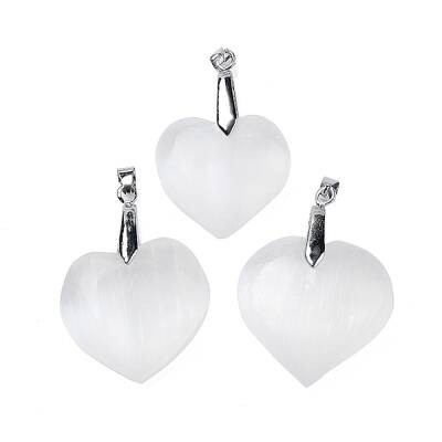 Natural Selenite Pendants