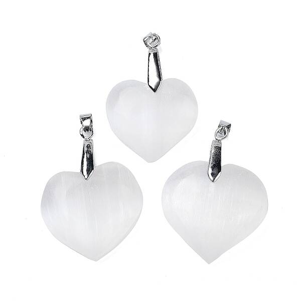 Natural Selenite Pendants