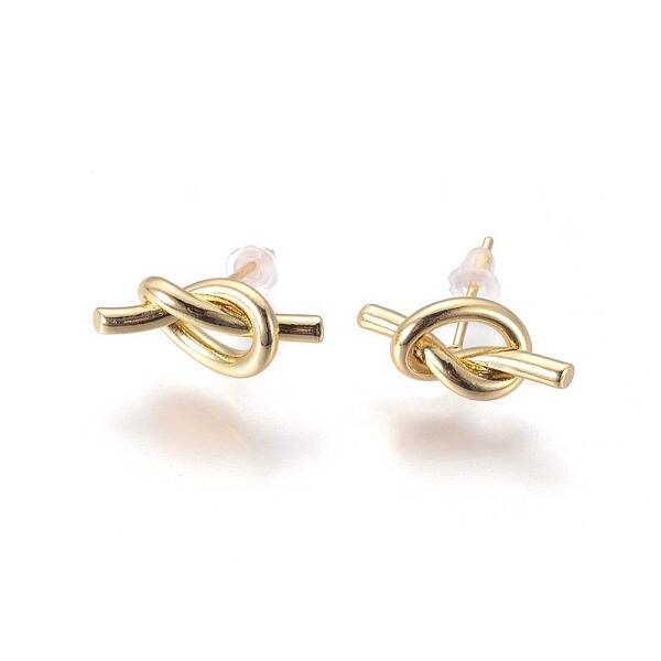 Brass Stud Earrings