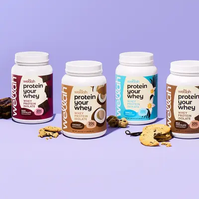 Wellah Grass-Fed Whey Protein | Protein Supplement | 20g of Protein Per Serving | 30 Servings