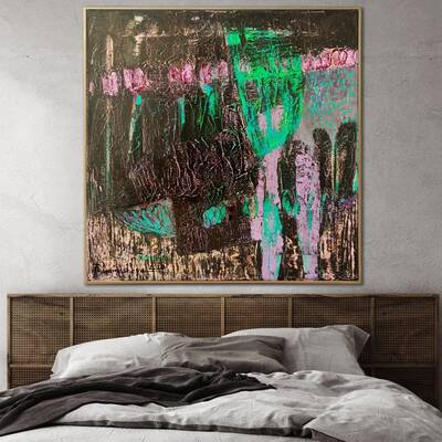 Extra Large Abstract Brown Paintings On Canvas Modern Colorful Painting Heavy Textured OIl Painting Acrylic Fine Art | VARIET...