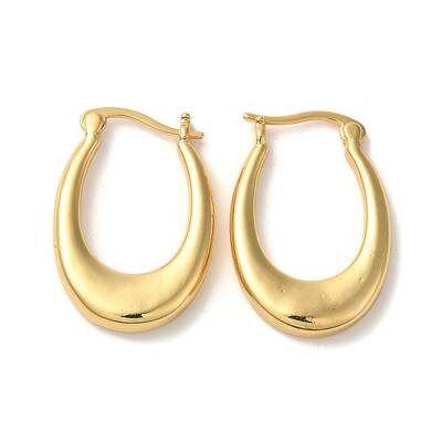 Rack Plating Brass Hoop Earrings