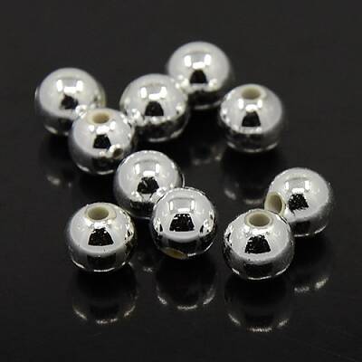 Plating Plastic Acrylic Round Beads