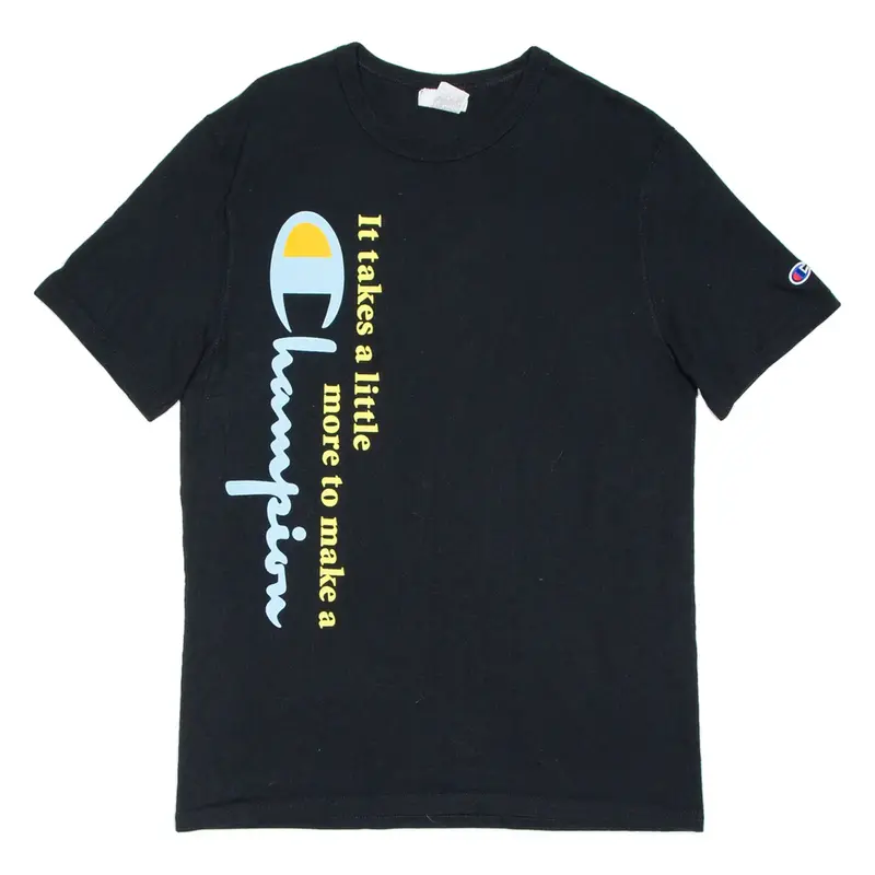 CHAMPION Mens T-Shirt Black M