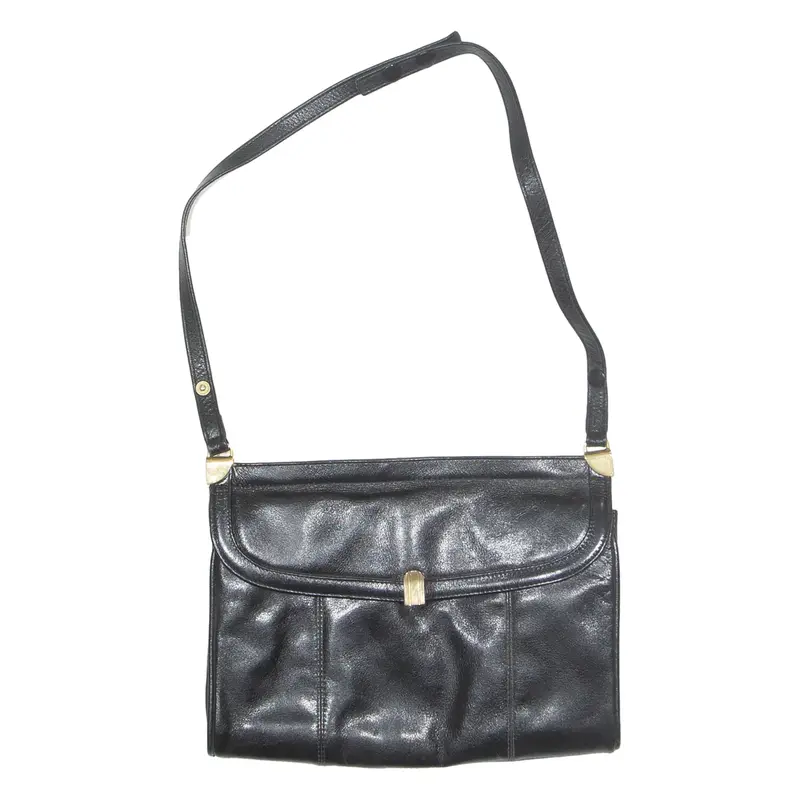 Womens Shoulder Bag Black Leather