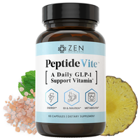 PeptideVite #1 Daily GLP-1 Support Vitamin for Nausea, Fatigue, and Support Supplement Dietary Edible